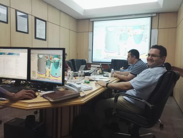 На рассмотрении 3D-модели в Linde Engineering India, г. Вадодара, Индия