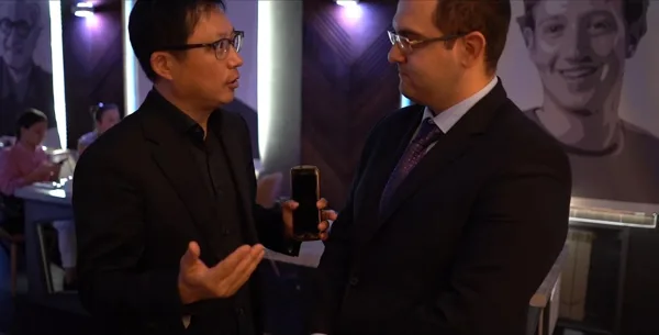 With Sam Chin, blockchain, Moscow